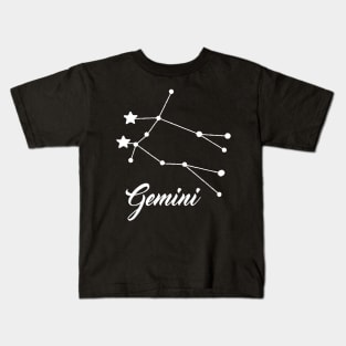 Gemini - White print Kids T-Shirt